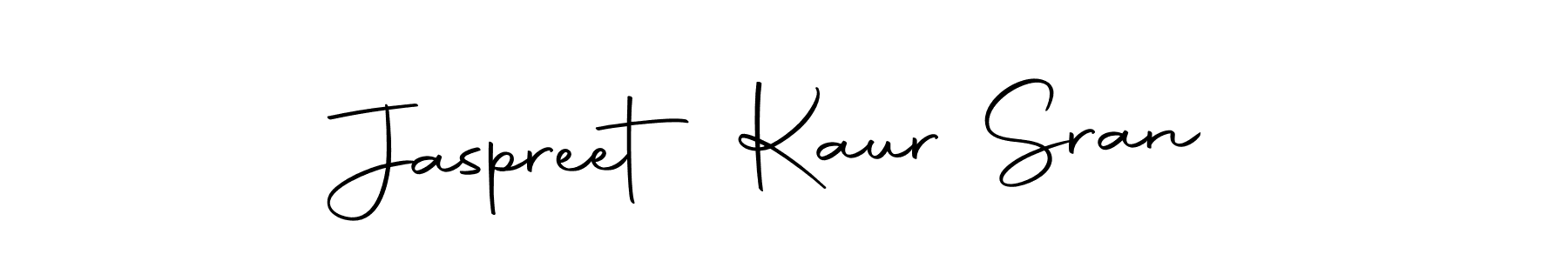 Make a beautiful signature design for name Jaspreet Kaur Sran. With this signature (Autography-DOLnW) style, you can create a handwritten signature for free. Jaspreet Kaur Sran signature style 10 images and pictures png