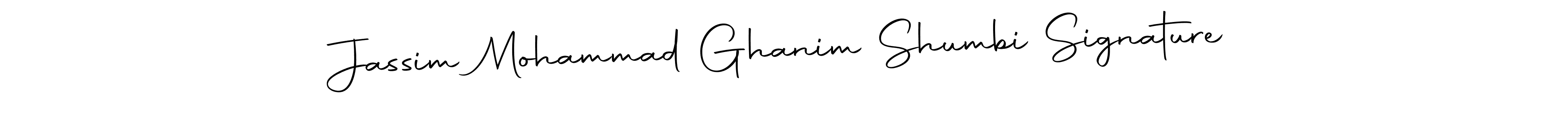 How to make Jassim Mohammad Ghanim Shumbi Signature name signature. Use Autography-DOLnW style for creating short signs online. This is the latest handwritten sign. Jassim Mohammad Ghanim Shumbi Signature signature style 10 images and pictures png