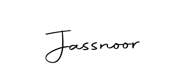 How to make Jassnoor signature? Autography-DOLnW is a professional autograph style. Create handwritten signature for Jassnoor name. Jassnoor signature style 10 images and pictures png