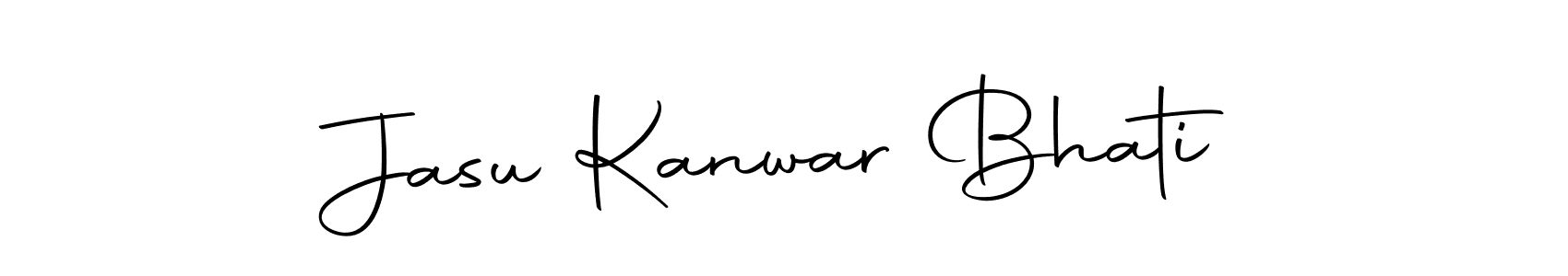 Design your own signature with our free online signature maker. With this signature software, you can create a handwritten (Autography-DOLnW) signature for name Jasu Kanwar Bhati. Jasu Kanwar Bhati signature style 10 images and pictures png