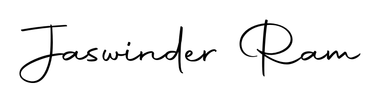 A stylish, flowing autograph style designed for name Jaswinder Ram using Autography-DOLnW typography. Perfect for digital creative projects. Jaswinder Ram signature style 10 images and pictures png