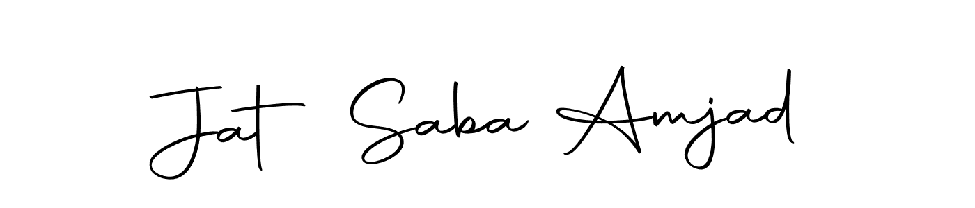 Autography-DOLnW is a professional signature style that is perfect for those who want to add a touch of class to their signature. It is also a great choice for those who want to make their signature more unique. Get Jat Saba Amjad name to fancy signature for free. Jat Saba Amjad signature style 10 images and pictures png