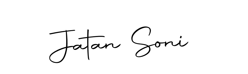 How to make Jatan Soni name signature. Use Autography-DOLnW style for creating short signs online. This is the latest handwritten sign. Jatan Soni signature style 10 images and pictures png