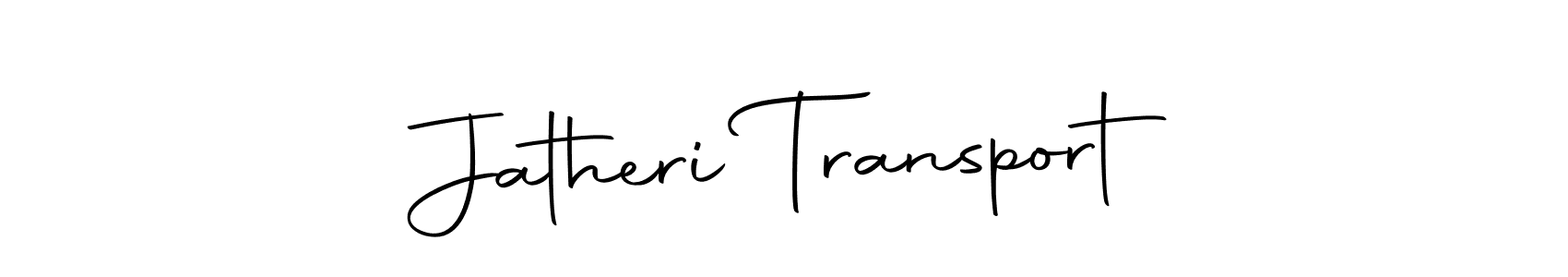 Also we have Jatheri Transport name is the best signature style. Create professional handwritten signature collection using Autography-DOLnW autograph style. Jatheri Transport signature style 10 images and pictures png