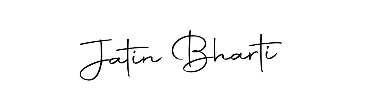 How to make Jatin Bharti signature? Autography-DOLnW is a professional autograph style. Create handwritten signature for Jatin Bharti name. Jatin Bharti signature style 10 images and pictures png