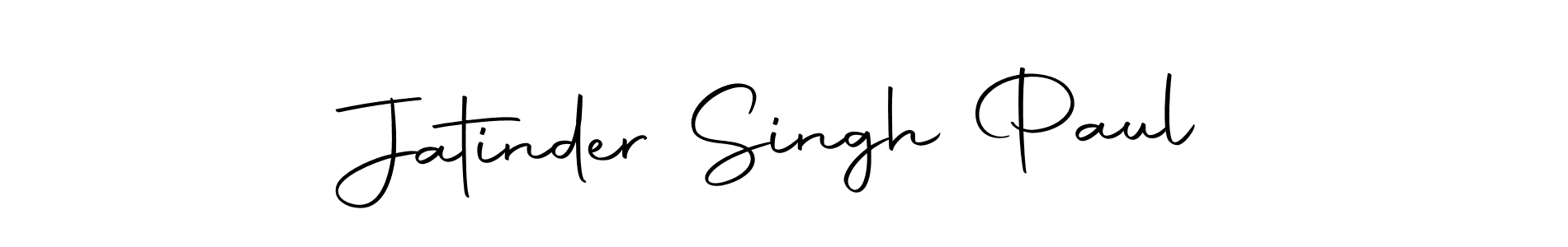 How to make Jatinder Singh Paul name signature. Use Autography-DOLnW style for creating short signs online. This is the latest handwritten sign. Jatinder Singh Paul signature style 10 images and pictures png