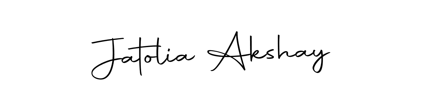 Autography-DOLnW is a professional signature style that is perfect for those who want to add a touch of class to their signature. It is also a great choice for those who want to make their signature more unique. Get Jatolia Akshay name to fancy signature for free. Jatolia Akshay signature style 10 images and pictures png