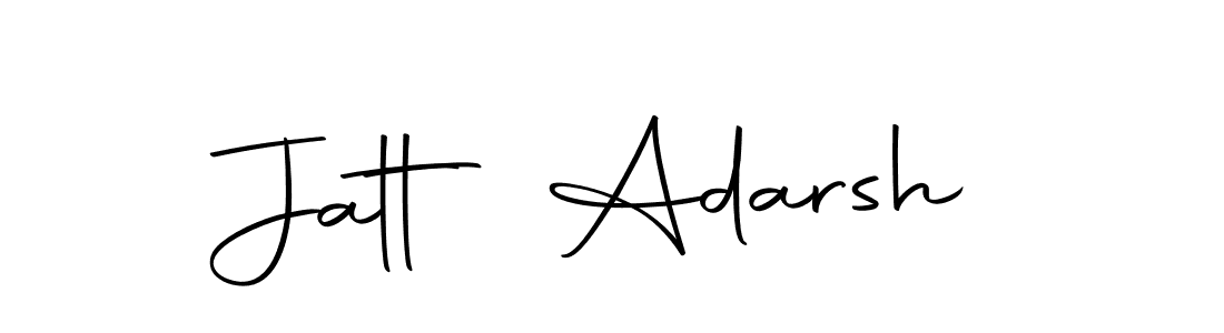 Jatt Adarsh stylish signature style. Best Handwritten Sign (Autography-DOLnW) for my name. Handwritten Signature Collection Ideas for my name Jatt Adarsh. Jatt Adarsh signature style 10 images and pictures png