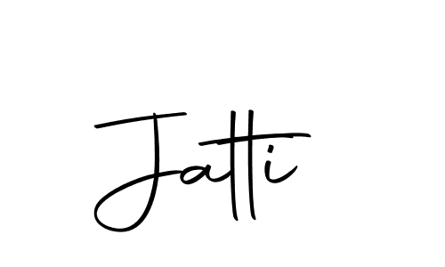 You should practise on your own different ways (Autography-DOLnW) to write your name (Jatti) in signature. don't let someone else do it for you. Jatti signature style 10 images and pictures png