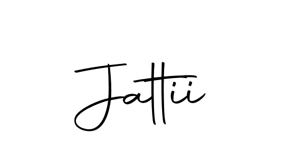 Use a signature maker to create a handwritten signature online. With this signature software, you can design (Autography-DOLnW) your own signature for name Jattii. Jattii signature style 10 images and pictures png