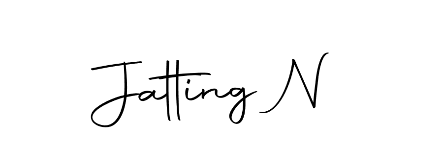 Use a signature maker to create a handwritten signature online. With this signature software, you can design (Autography-DOLnW) your own signature for name Jatting N. Jatting N signature style 10 images and pictures png