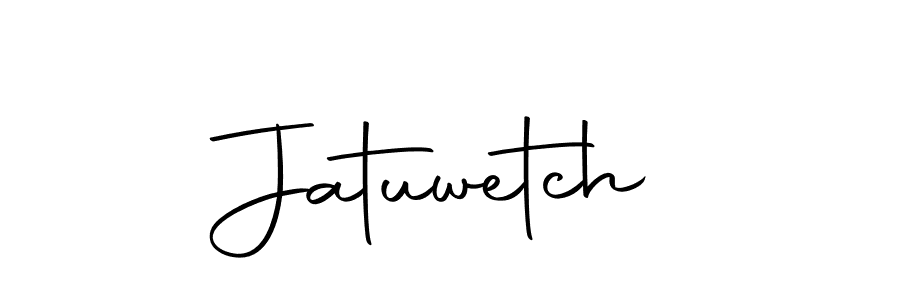 Use a signature maker to create a handwritten signature online. With this signature software, you can design (Autography-DOLnW) your own signature for name Jatuwetch. Jatuwetch signature style 10 images and pictures png