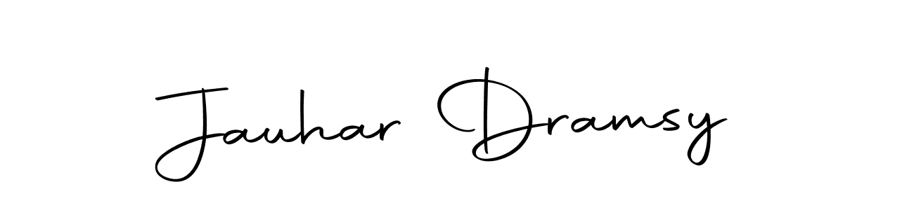 How to make Jauhar Dramsy name signature. Use Autography-DOLnW style for creating short signs online. This is the latest handwritten sign. Jauhar Dramsy signature style 10 images and pictures png