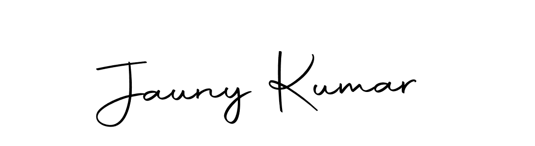 Make a beautiful signature design for name Jauny Kumar. With this signature (Autography-DOLnW) style, you can create a handwritten signature for free. Jauny Kumar signature style 10 images and pictures png