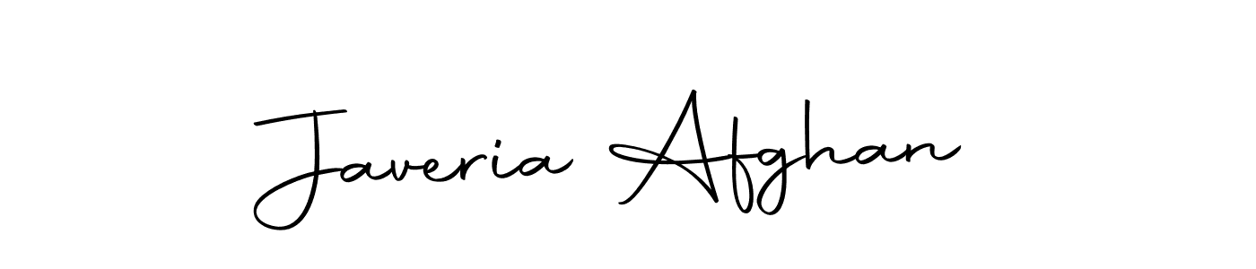 Create a beautiful signature design for name Javeria Afghan. With this signature (Autography-DOLnW) fonts, you can make a handwritten signature for free. Javeria Afghan signature style 10 images and pictures png