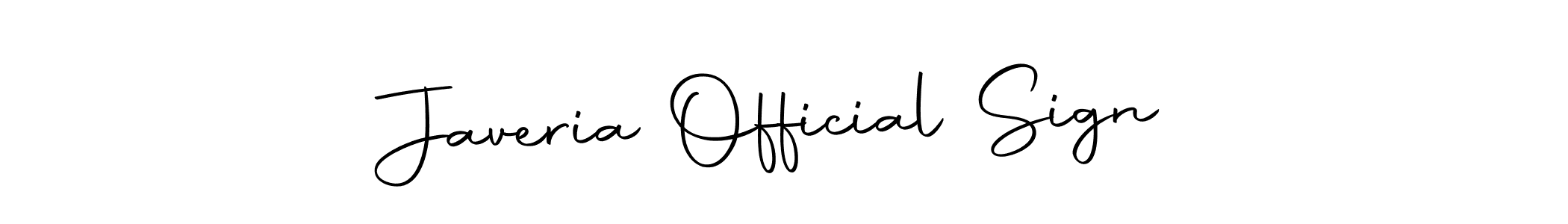 Design your own signature with our free online signature maker. With this signature software, you can create a handwritten (Autography-DOLnW) signature for name Javeria Official Sign. Javeria Official Sign signature style 10 images and pictures png