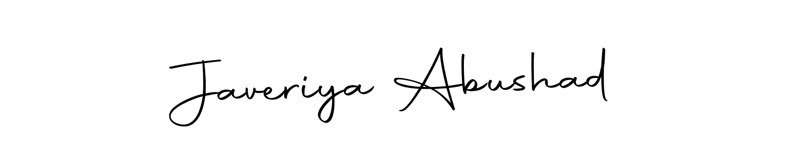 Use a signature maker to create a handwritten signature online. With this signature software, you can design (Autography-DOLnW) your own signature for name Javeriya Abushad. Javeriya Abushad signature style 10 images and pictures png