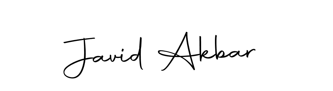 How to make Javid Akbar name signature. Use Autography-DOLnW style for creating short signs online. This is the latest handwritten sign. Javid Akbar signature style 10 images and pictures png