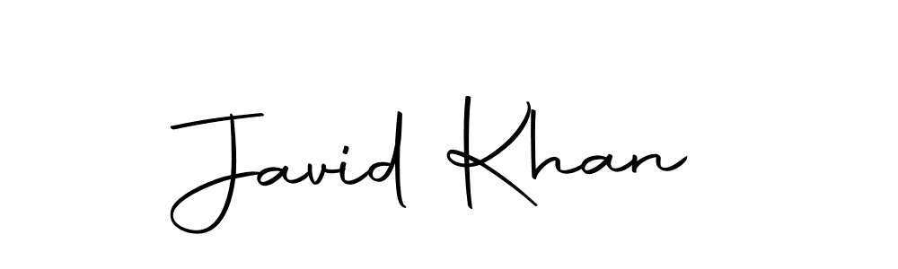 You should practise on your own different ways (Autography-DOLnW) to write your name (Javid Khan) in signature. don't let someone else do it for you. Javid Khan signature style 10 images and pictures png