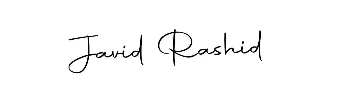 How to make Javid Rashid name signature. Use Autography-DOLnW style for creating short signs online. This is the latest handwritten sign. Javid Rashid signature style 10 images and pictures png