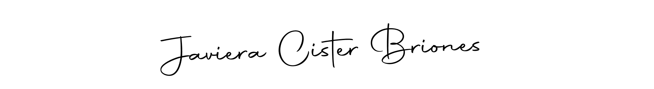 You should practise on your own different ways (Autography-DOLnW) to write your name (Javiera Cister Briones) in signature. don't let someone else do it for you. Javiera Cister Briones signature style 10 images and pictures png