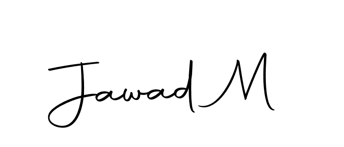 Make a beautiful signature design for name Jawad M. With this signature (Autography-DOLnW) style, you can create a handwritten signature for free. Jawad M signature style 10 images and pictures png