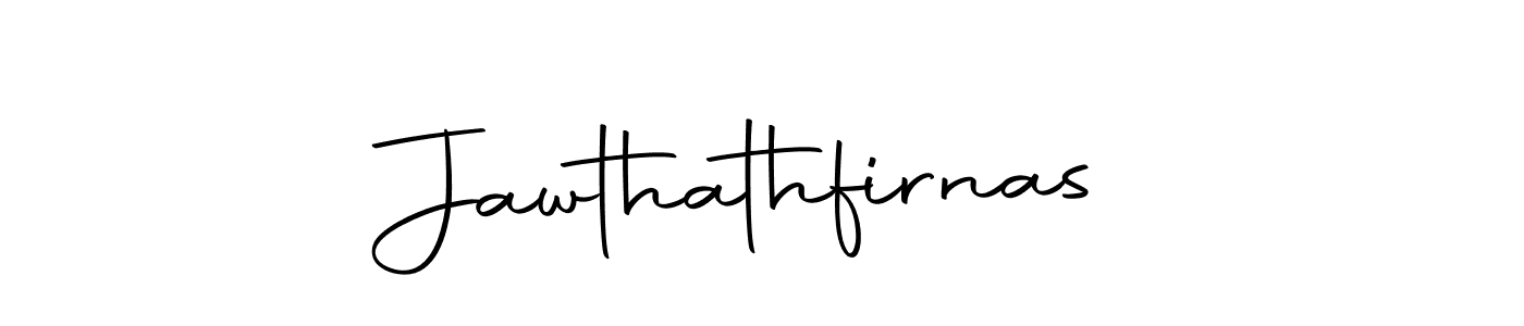 How to make Jawthathfirnas name signature. Use Autography-DOLnW style for creating short signs online. This is the latest handwritten sign. Jawthathfirnas signature style 10 images and pictures png