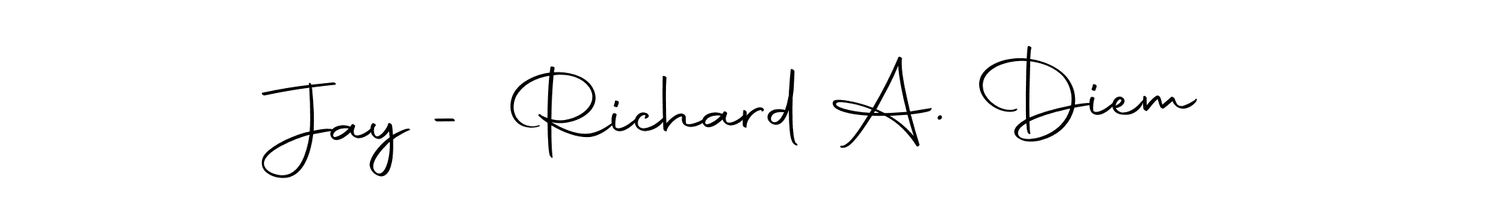 Make a beautiful signature design for name Jay - Richard A. Diem. Use this online signature maker to create a handwritten signature for free. Jay - Richard A. Diem signature style 10 images and pictures png