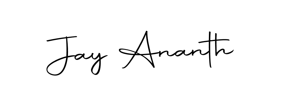 Design your own signature with our free online signature maker. With this signature software, you can create a handwritten (Autography-DOLnW) signature for name Jay Ananth. Jay Ananth signature style 10 images and pictures png