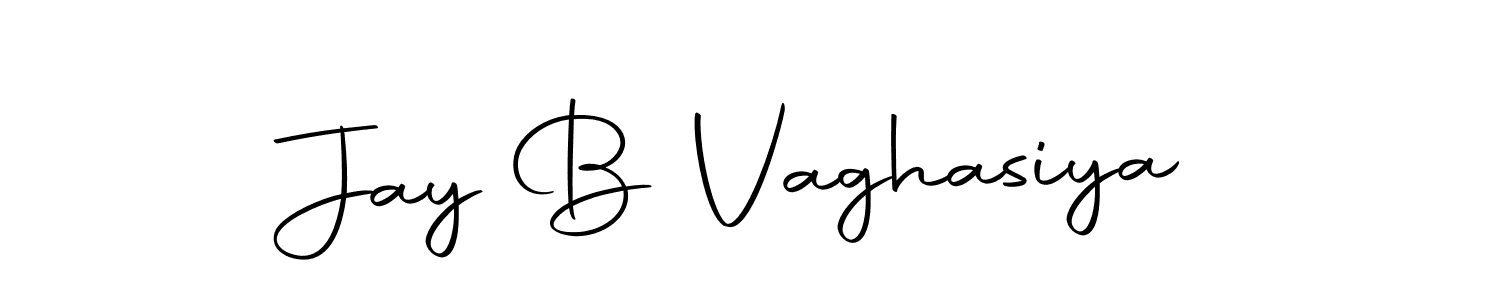 How to make Jay B Vaghasiya name signature. Use Autography-DOLnW style for creating short signs online. This is the latest handwritten sign. Jay B Vaghasiya signature style 10 images and pictures png