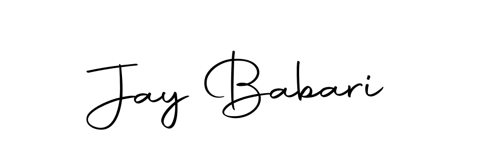Design your own signature with our free online signature maker. With this signature software, you can create a handwritten (Autography-DOLnW) signature for name Jay Babari. Jay Babari signature style 10 images and pictures png