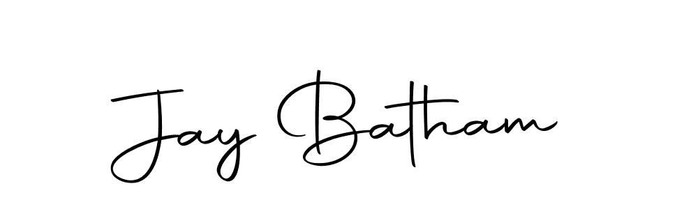 How to make Jay Batham name signature. Use Autography-DOLnW style for creating short signs online. This is the latest handwritten sign. Jay Batham signature style 10 images and pictures png