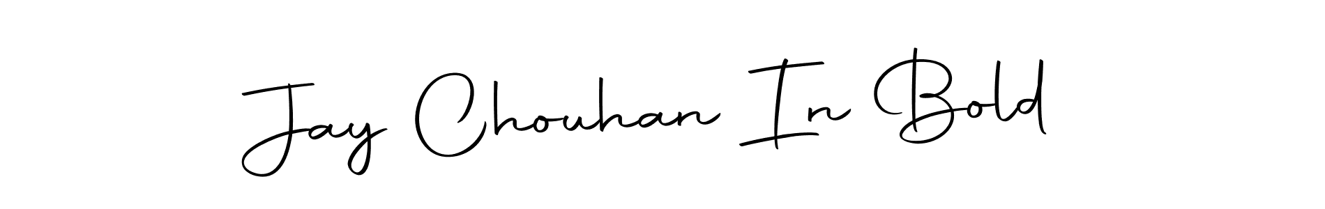 How to make Jay Chouhan In Bold name signature. Use Autography-DOLnW style for creating short signs online. This is the latest handwritten sign. Jay Chouhan In Bold signature style 10 images and pictures png
