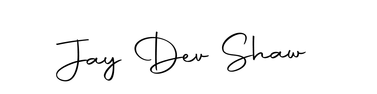 How to make Jay Dev Shaw name signature. Use Autography-DOLnW style for creating short signs online. This is the latest handwritten sign. Jay Dev Shaw signature style 10 images and pictures png