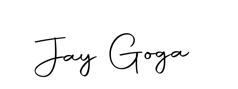 How to make Jay Goga name signature. Use Autography-DOLnW style for creating short signs online. This is the latest handwritten sign. Jay Goga signature style 10 images and pictures png
