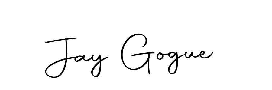 How to make Jay Gogue name signature. Use Autography-DOLnW style for creating short signs online. This is the latest handwritten sign. Jay Gogue signature style 10 images and pictures png