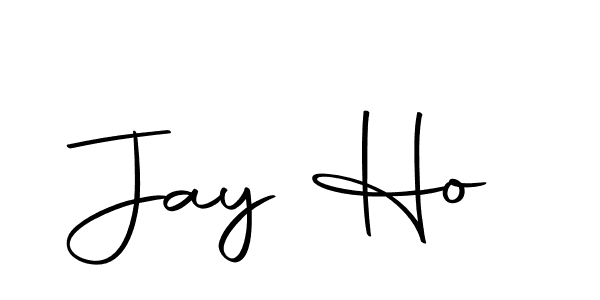 How to make Jay Ho name signature. Use Autography-DOLnW style for creating short signs online. This is the latest handwritten sign. Jay Ho signature style 10 images and pictures png