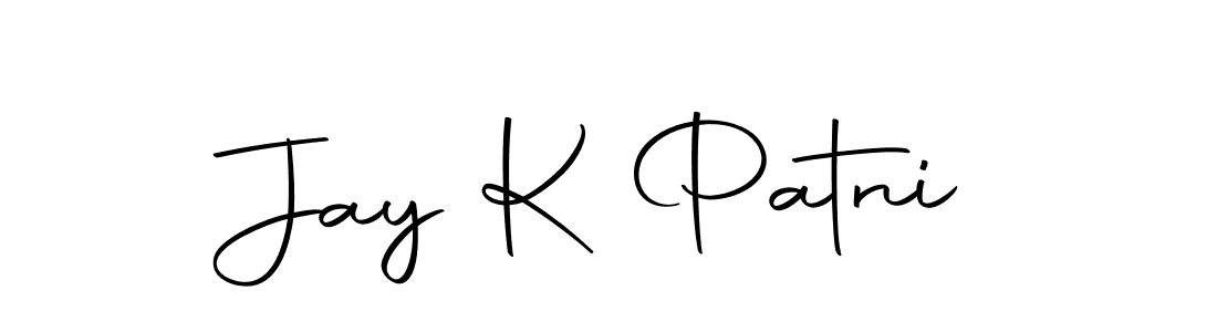 Create a beautiful signature design for name Jay K Patni. With this signature (Autography-DOLnW) fonts, you can make a handwritten signature for free. Jay K Patni signature style 10 images and pictures png