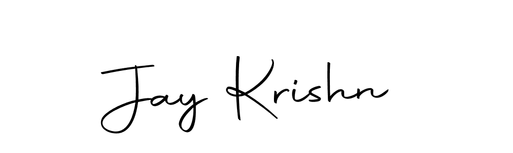 Design your own signature with our free online signature maker. With this signature software, you can create a handwritten (Autography-DOLnW) signature for name Jay Krishn. Jay Krishn signature style 10 images and pictures png