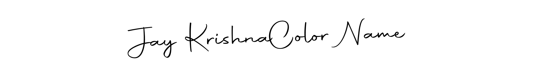Autography-DOLnW is a professional signature style that is perfect for those who want to add a touch of class to their signature. It is also a great choice for those who want to make their signature more unique. Get Jay Krishna  Color Name name to fancy signature for free. Jay Krishna  Color Name signature style 10 images and pictures png