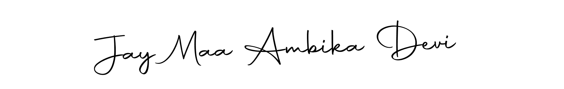 Use a signature maker to create a handwritten signature online. With this signature software, you can design (Autography-DOLnW) your own signature for name Jay Maa Ambika Devi. Jay Maa Ambika Devi signature style 10 images and pictures png