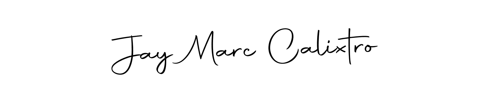 How to make Jay Marc Calixtro name signature. Use Autography-DOLnW style for creating short signs online. This is the latest handwritten sign. Jay Marc Calixtro signature style 10 images and pictures png