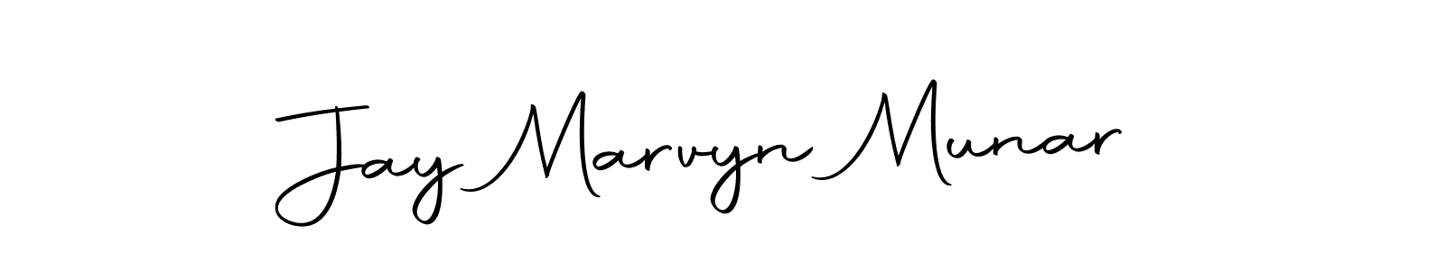 The best way (Autography-DOLnW) to make a short signature is to pick only two or three words in your name. The name Jay Marvyn Munar include a total of six letters. For converting this name. Jay Marvyn Munar signature style 10 images and pictures png