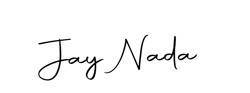 if you are searching for the best signature style for your name Jay Nada. so please give up your signature search. here we have designed multiple signature styles  using Autography-DOLnW. Jay Nada signature style 10 images and pictures png