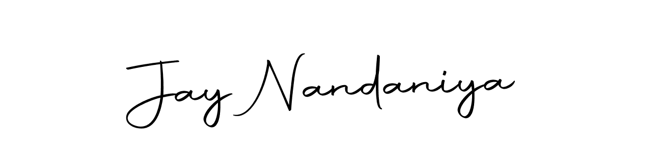 How to make Jay Nandaniya signature? Autography-DOLnW is a professional autograph style. Create handwritten signature for Jay Nandaniya name. Jay Nandaniya signature style 10 images and pictures png