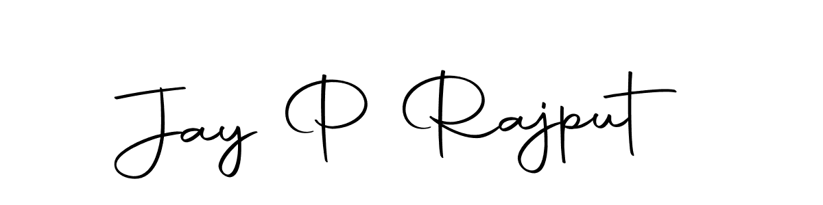 Create a beautiful signature design for name Jay P Rajput. With this signature (Autography-DOLnW) fonts, you can make a handwritten signature for free. Jay P Rajput signature style 10 images and pictures png