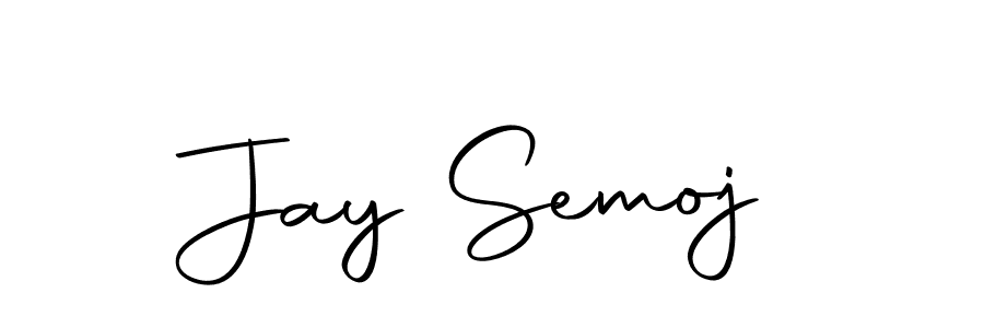 You should practise on your own different ways (Autography-DOLnW) to write your name (Jay Semoj) in signature. don't let someone else do it for you. Jay Semoj signature style 10 images and pictures png