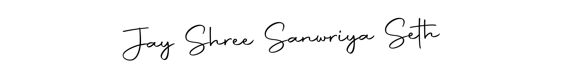 You can use this online signature creator to create a handwritten signature for the name Jay Shree Sanwriya Seth. This is the best online autograph maker. Jay Shree Sanwriya Seth signature style 10 images and pictures png