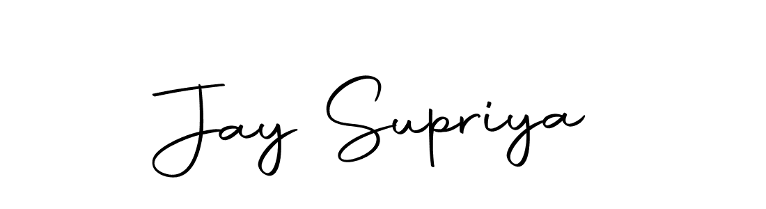 Use a signature maker to create a handwritten signature online. With this signature software, you can design (Autography-DOLnW) your own signature for name Jay Supriya. Jay Supriya signature style 10 images and pictures png