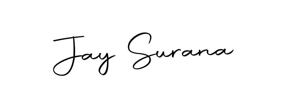 Create a beautiful signature design for name Jay Surana. With this signature (Autography-DOLnW) fonts, you can make a handwritten signature for free. Jay Surana signature style 10 images and pictures png